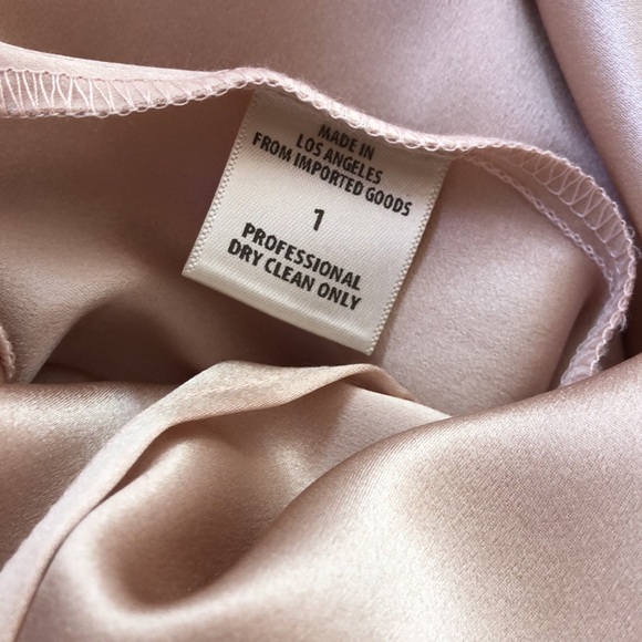 NWT Dusty Rose Stone Cold Fox 100% Silk Slip Dress - 1 (S) - Picture 10 of 10